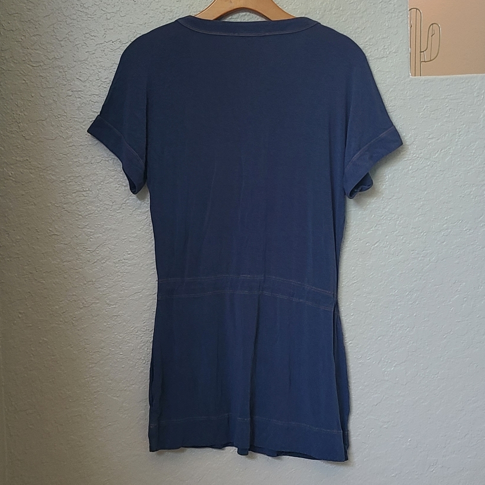 American Exchange Blue Drawstring top XS - Picture 2 of 12